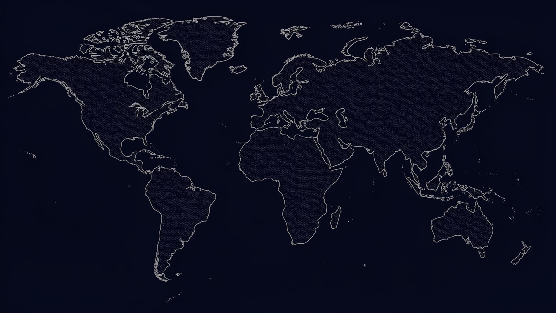 Global business footprint map